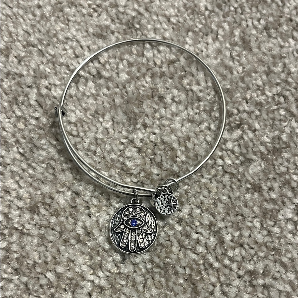 Silver Evil Eye Charm Bracelet